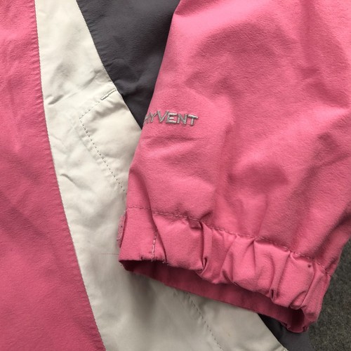 The North Face Jacket Girls XL Pink Full Zip Rain Shell Hyvent Ski * - Picture 7 of 14