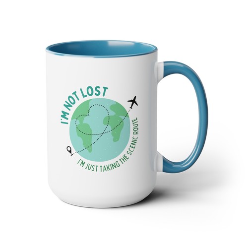 Travel Coffee Mug, I'm Not Lost, I'm Just Taking The Scenic Route - Picture 7 of 8
