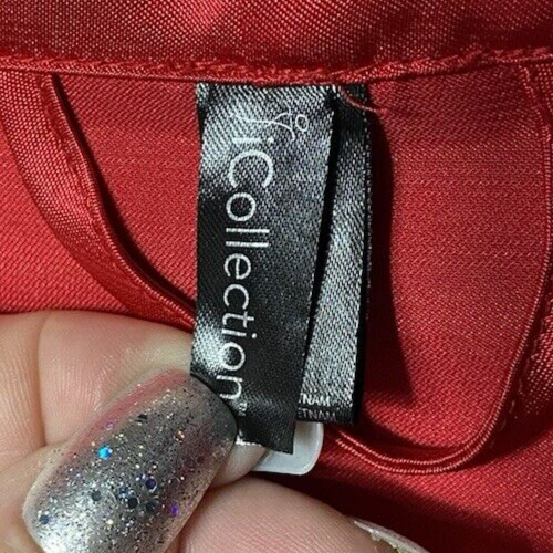 iCollection Satin Gown & Robe Set Mis-match Size Gown 5X Robe 3X Red B*O - Picture 5 of 8