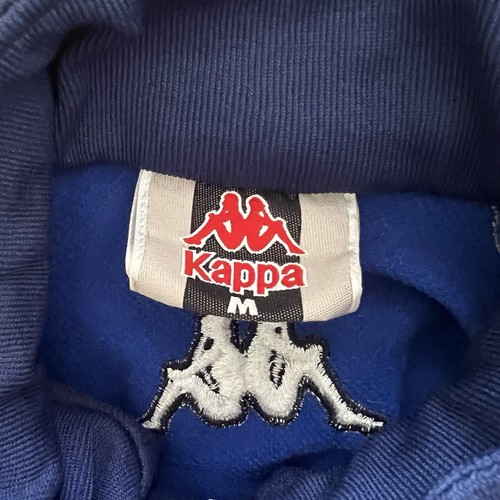 Vtg Kappa Soccer Full Zip Jacket Embroidered Logo 2 Tone Blue Colored Men Med - Picture 4 of 9