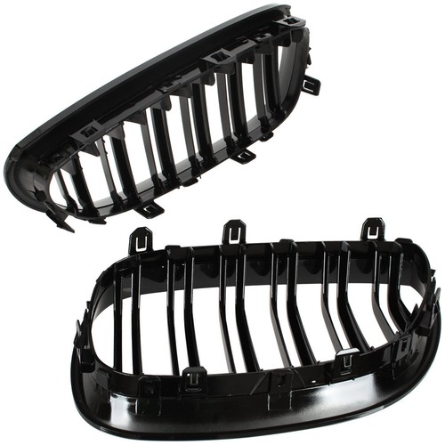 CALANDRE GRILLE ENTRE AIR LES PHARES GAUCHE + DROITE NOIR POUR BMW 5 E60 E61 - Afbeelding 3 van 11