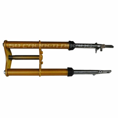 50 Caliber Racing Honda 50cc Pit Bike XR50 CRF50 XR CRF50 New Gold Front Forks - Picture 2 of 2