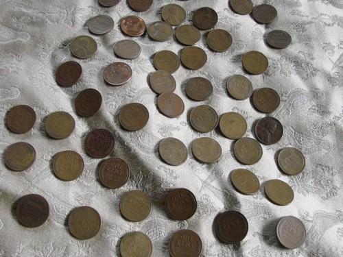 Lincoln Wheat Pennies Lot 50 + plus steel 1943D - Picture 7 of 12