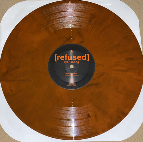REFUSED EVERLASTING ORANGE MARBLED VINYL LP LIMITED EDITION IMPORT - Picture 3 of 4