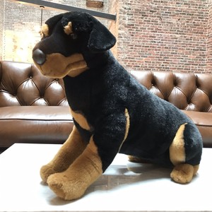 large stuffed rottweiler