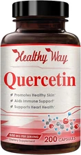 Pure Quercetin 500mg Supplement - 200 Capsules - Quercetin Dihydrate to Support