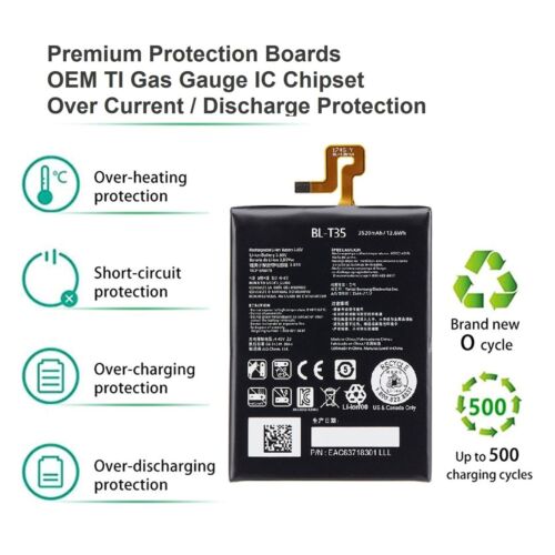 Batería de repuesto OEM para Google Pixel 2 XL BL-T35 G011C 3520mAh 3.85V - Imagen 8 de 11