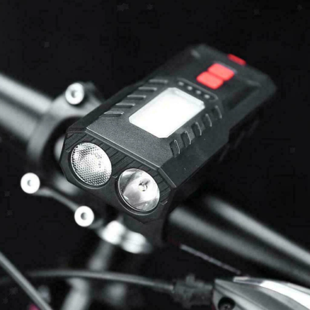 Cycartis Faro Bici LED ALFA350 Ricaricabile - Sensore Luce Automatico - Argento Alluminio - Foto 3