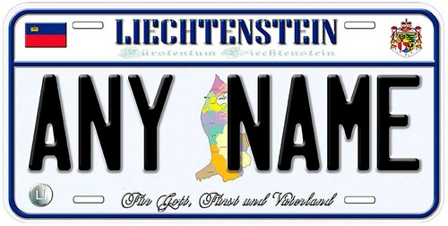 Custom Europe Länder beliebiger Name personalisiert Neuheit Auto Nummernschild - Bild 29 von 52