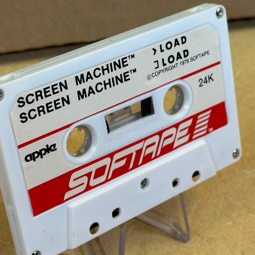 Cassette Softape "Screen Machine" para Bill Depew para principios de Apple II 1978/1979 - Imagen 13 de 13