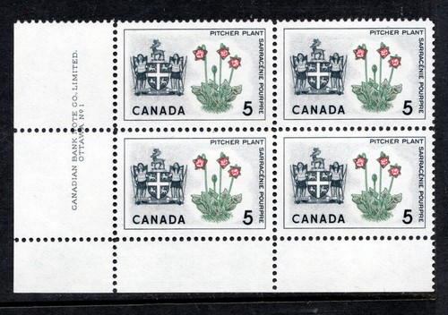 1966 - #427i MNH - Pitcher Plant with "Broken Stamen" variety - Canada Stamp - Picture 1 of 2