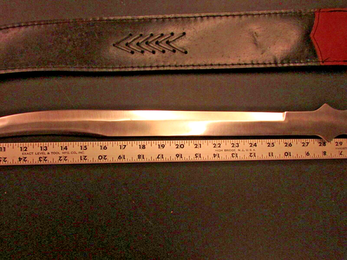 Sword Pakistan stainless steel sword Medieval knife VERY VERY Sharp. 27 1/2" - Picture 12 of 13