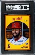 2021 Jo Adell Topps Tribute Rookie Auto /25 SGC Gem 10