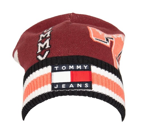 TOMMY JEANS Herren-Beanie-Mütze mit Umschlag und Logo, Artikel AW0AW12682, TJW H - Bild 1 von 5