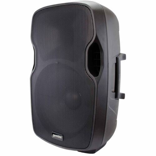 Gemini AS-1500BLU 15" Active/Powered Portable DJ PA Party Speaker w Cover Mic - Picture 3 of 12