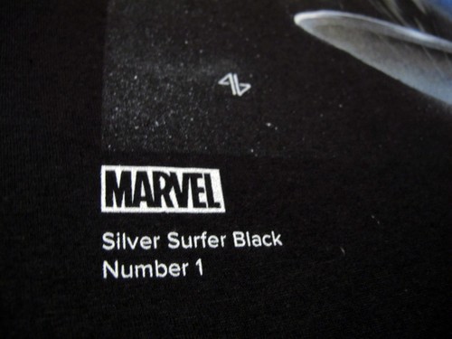 Marvel Silver Surfer Number 1 black t-shirt XL earth fantastic 4 galactus comics - Picture 3 of 8