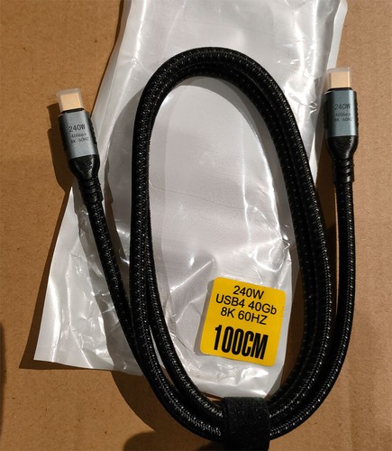 Lenovo USB-C Cable para Thunderbolt 3 Dock 40AS, 40AF Cable de conexión G3, G3,2 - Imagen 2 de 7