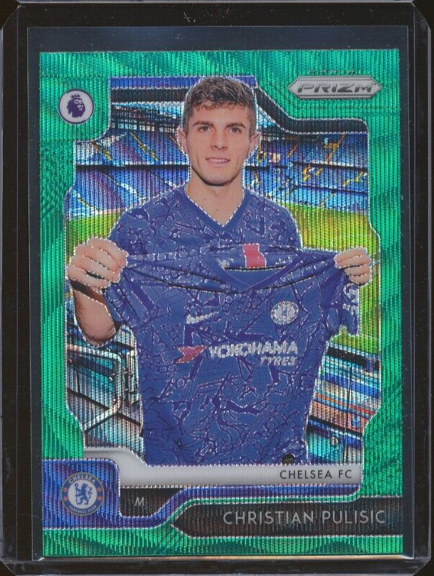 2019-20 Prizm Premier League CHRISTIAN PULISIC Green Wave Prizm SP #30 Chelsea