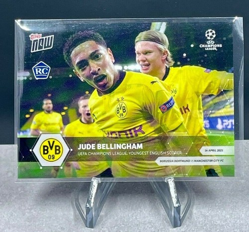 2021 Topps JUDE BELLINGHAM BVB Youngest English Scorer #65 NEW ENGLAND DORTMUND - Picture 1 of 2