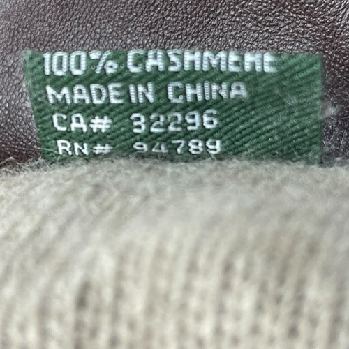 Vintage ETIENNE AIGNER Gloves Womens XL Leather Wrist Cashmere Lined BROWN - Picture 22 of 23