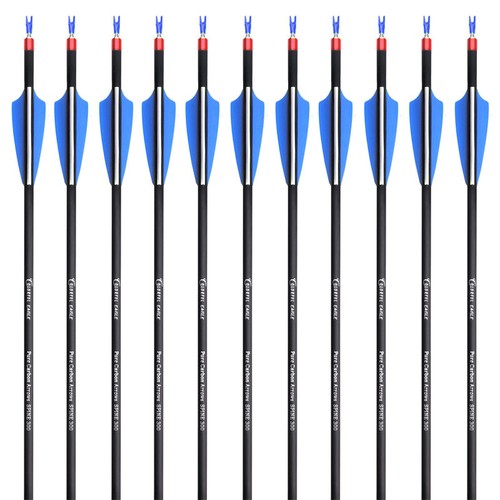 28"" 30" 31” Columna 300 400 Compuesto de Tiro con Arco Recurvo Caza Flechas de Carbono - Imagen 8 de 10