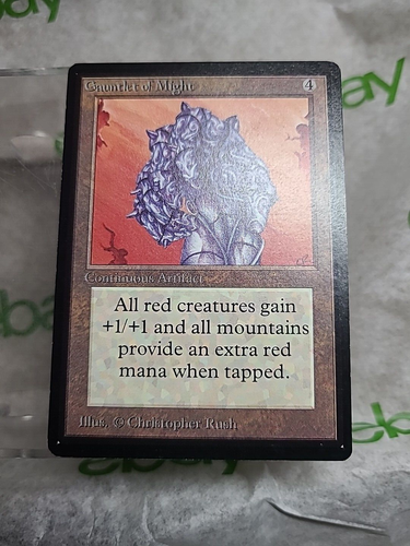 MTG 1993 Beta Gauntlet of Might, 1 owner, Unplayed. Very high grade. - Picture 1 of 24