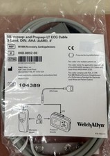 Welch Allyn Micropaq And Propaq LT ECG Cable 3 Lead, DIN, AHA (AAMI), 8’