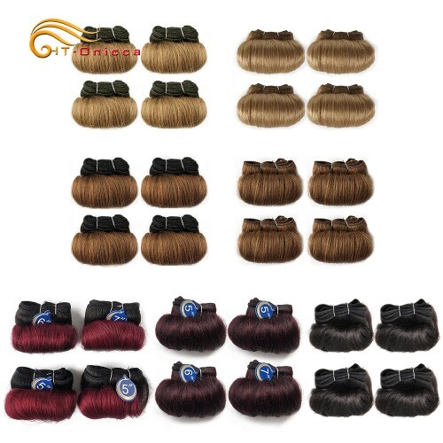 Lote de 4 extensiones de cabello ondulado suelto 100 % paquetes de cabello humano cabello humano indio - Imagen 6 de 27