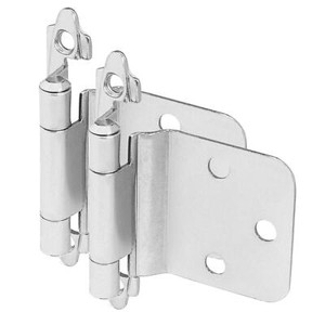 Cosmas Satin Nickel Cabinet Hinges *10 Packs* (Pair) #16890-SN Kitchen Hardware
