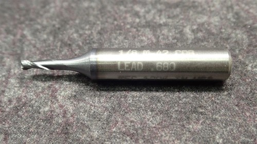 DoAll Single REG End Mill 1/8 x 3/8 x 3/8 2FL CC M-42 TiAlN 87890 (BN206) - Picture 7 of 7