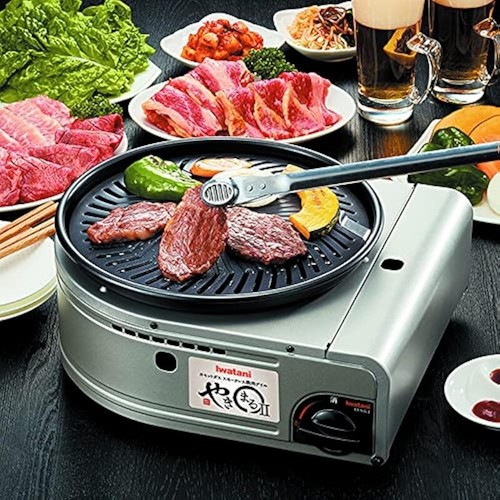 Portable Gas BBQ Grill Compact Non Stick Grill W/ Piezo Ignition System CB-SLG-2 - Picture 3 of 10