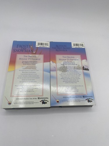 Christmas Classics Collection: Frosty Snowman & Rudolph VHS Tapes Lot - Picture 2 of 2