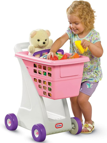 Little Tikes Shopping Cart - Pink, 12.50 X 16.50 X 23.00 Inches - Picture 2 of 12