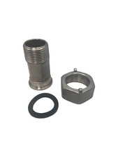 DAE C-100s 1" Lead Free Stainless Steel Coupling,1" Male NPT, 1-1/4" Female NPSM