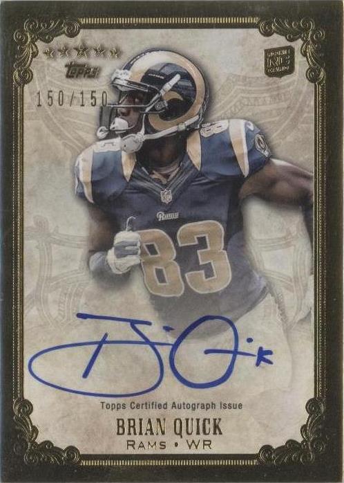 2012 Topps Five Star Brian Quick #FSFA-BQ - 1 of 2