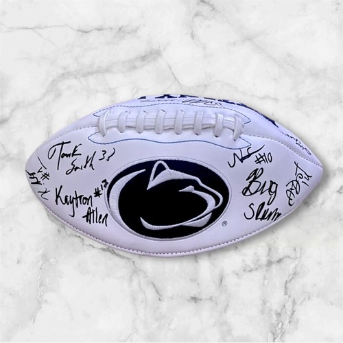 Penn State Nittany Lions signed handsigniert Team Logo Football SINGLETON KAYTRON - Bild 1 von 3