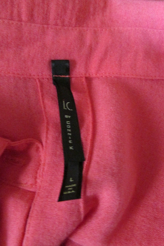 I.C. by Connie K Coral Tunic/Top with Pearl buttons Size L - Picture 6 of 7