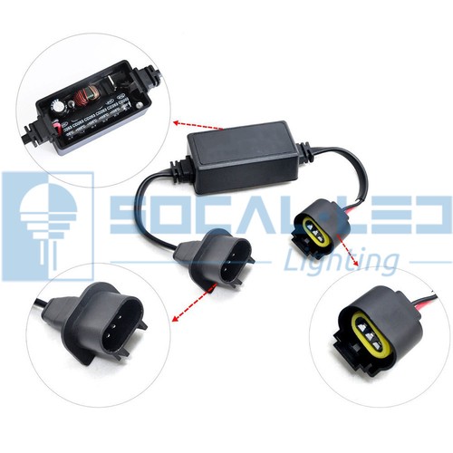 2x NEW H13 9008 CANBUS LED Decoder HID Error Free Anti-Flickering Load Resistor - Picture 3 of 5