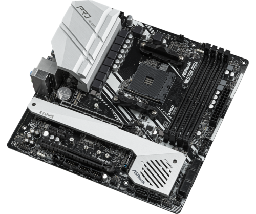 Für ASROCK X570M Pro4 Mainboard AMD X570 DDR4 128G DP HDMI USB-C PCIe 4.0 mATX - Bild 4 von 4