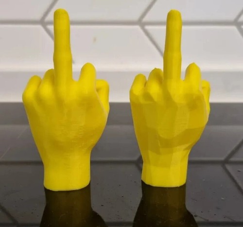 Middle Finger Statue | Rude Geometric Middle Finger | F**k you hand | Prank Gift - Picture 1 of 9