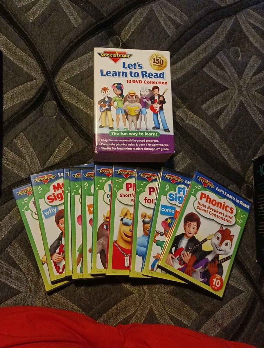 Let's Learn to Read 10 DVD Collection by Rock 'N Learn K