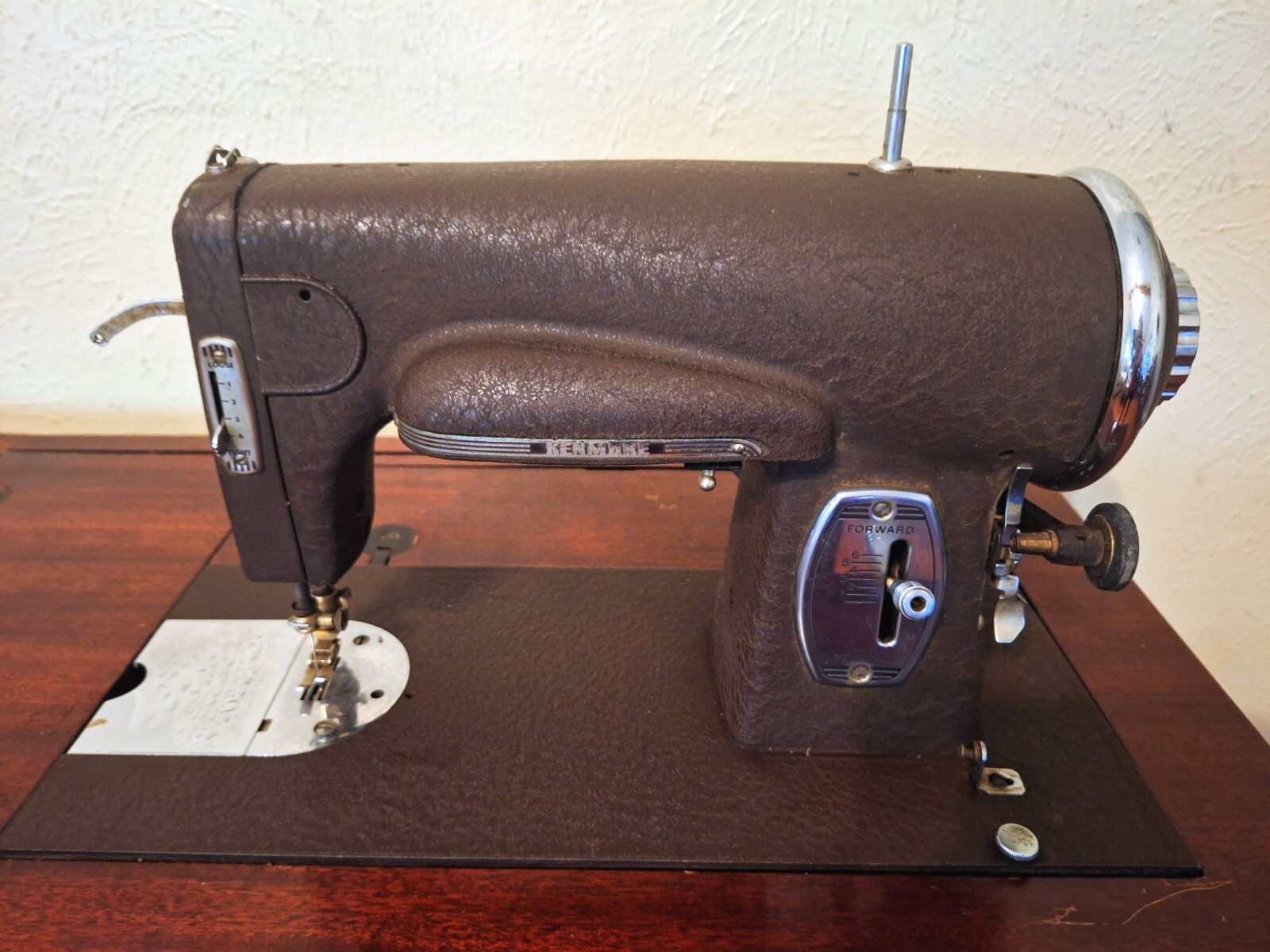 Vintage Cast Iron Kenmore Sewing Machine Model E6354 Bronze Finish eBay
