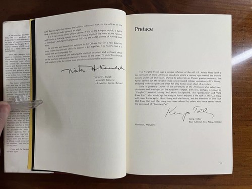 Yangtze Patrol True 1st Ed. HC Book W/DJ 1971 Kemp Tolley Naval Institute Press - Imagen 11 de 13