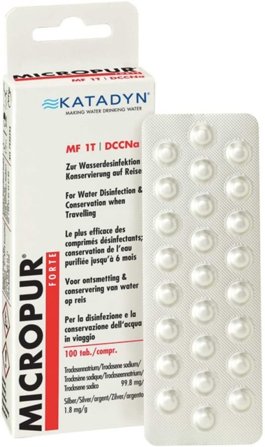 Katadyn Micropur Forte MF 1T Trinkwasserkonservierung 100 Tabletten Katadyn Micropur Forte MF 1T Trinkwasserkonservierung 100 Tabletten