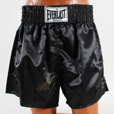 Mike Tyson Signed Trunks - COA JSA