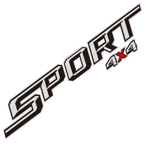 2x SPORT 4X4 Truck Bed Side Door Trunk Decal Sticker For Ford F-150 GMC Jeep Ram - Picture 4 of 9