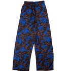 Floral Wide-Leg Regular Size Pants for Women