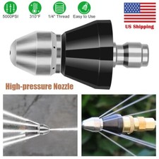 Sewer Cleaning Tool High-pressure Nozzle 5000psi Pipe Cleaner 1/4 Inch Connector