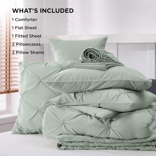 Best Bedding Set Bed In Bag Comforter Sheets Pillowcases Shams Cute Duvet Cover - Picture 23 of 207