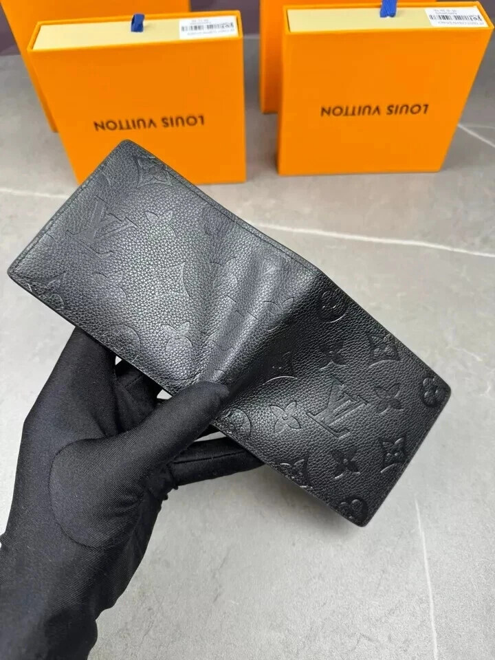 Louis Vuitton Eclipse LV Monogram Black Leather  Bifold Wallet Multiple